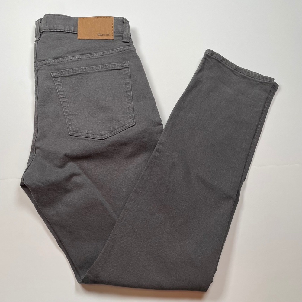 Madewell Slim Mens Jeans 34x34‎ Charcoal Gray Cotton Stretch Denim Pants